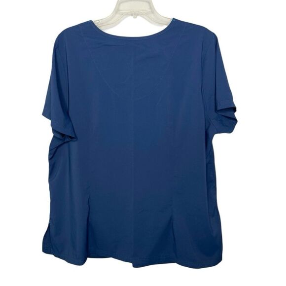 Koi Basics Becca Womens 2X Stretch V Neck Scrub Top - Picture 2 of 5